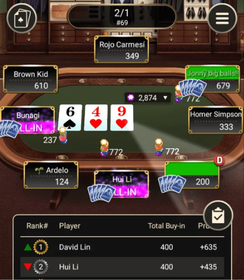Online poker no money